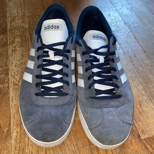 Adidas VL Court 2.0 Navy Blue-Gray and white